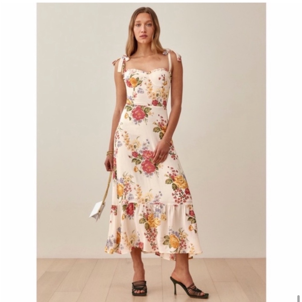 Reformation Nikita Dress Garden Floral